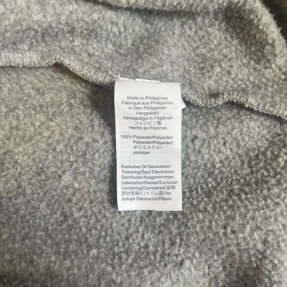 J. Crew Sweater Men's Medium Gray Polyester Long Sleeve Stretch Half-Zip - Picture 5 of 6